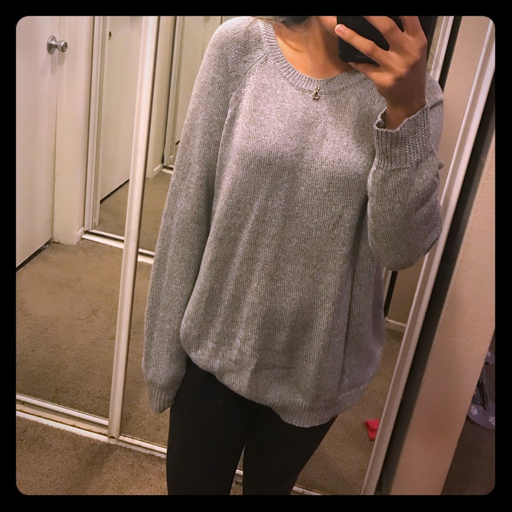 Gray sweater